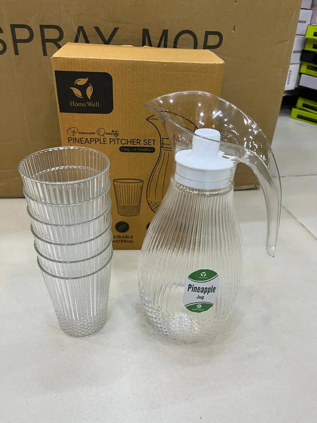 Pineapple Texture Pitcher Set for Kitchen Serving
