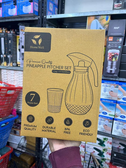 Pineapple Texture Pitcher Set for Kitchen Serving