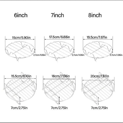 Stainless Steel BBQ Rack for Air Fryer & Steaming