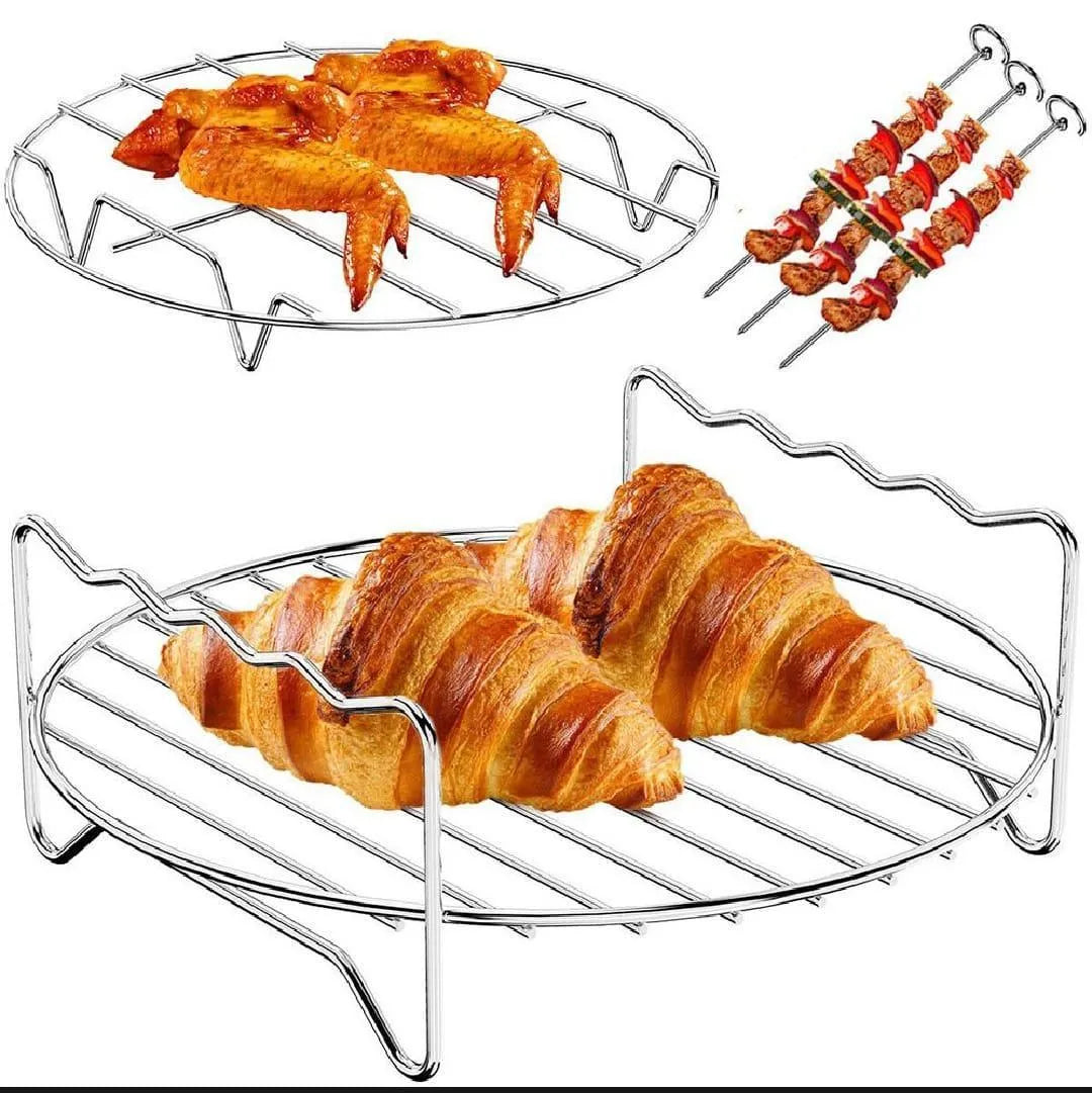 Stainless Steel BBQ Rack for Air Fryer & Steaming