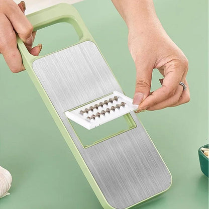 Green Multi-Blade Grater for Carrots Cheese Paratha ABS Plastic