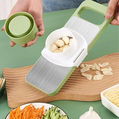 Green Multi-Blade Grater for Carrots Cheese Paratha ABS Plastic