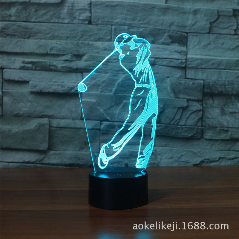 3D Golf Lamp Touch Control LED Lighting Pakistan