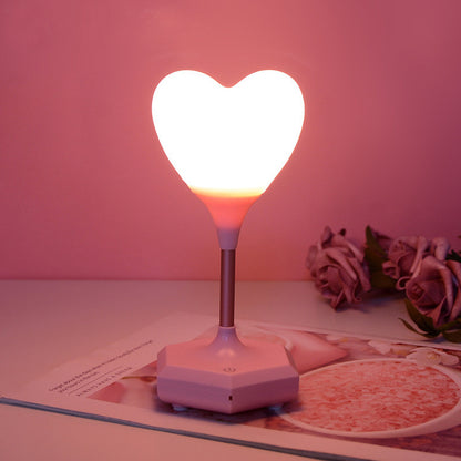 USB Rechargeable Heart Night Light Pink